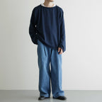 Suvin Wool Basque Shirt #MIX NAVY [NEP-AW2623]