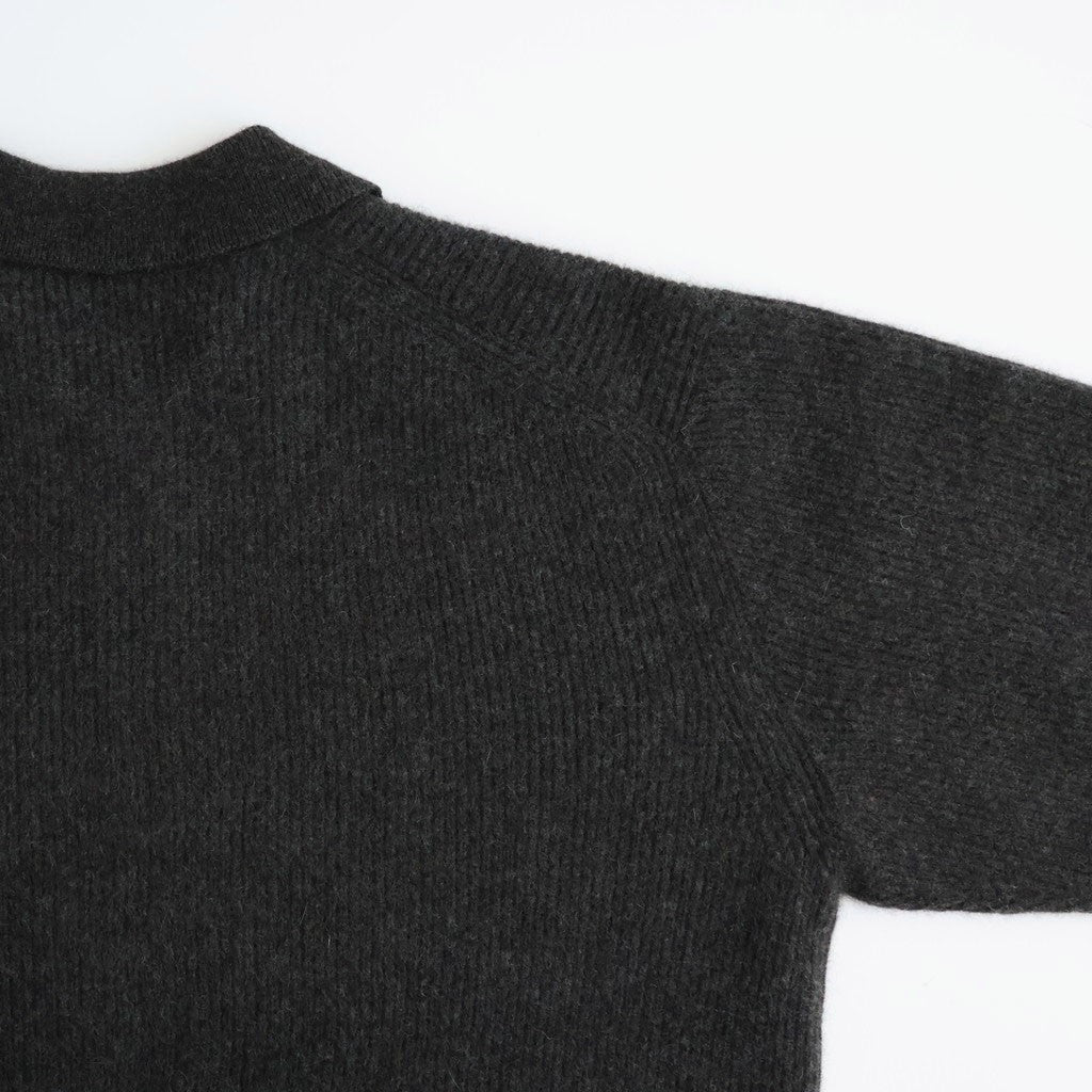 CASHMERE FOX POLO #CHARCOAL [BN-26FM-061]