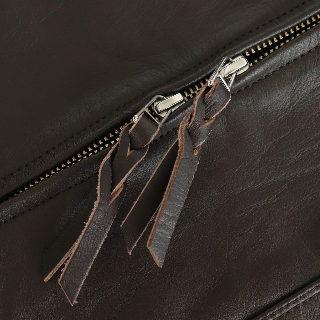 WORK VEST #D.BROWN [V-09-C-COW-4]