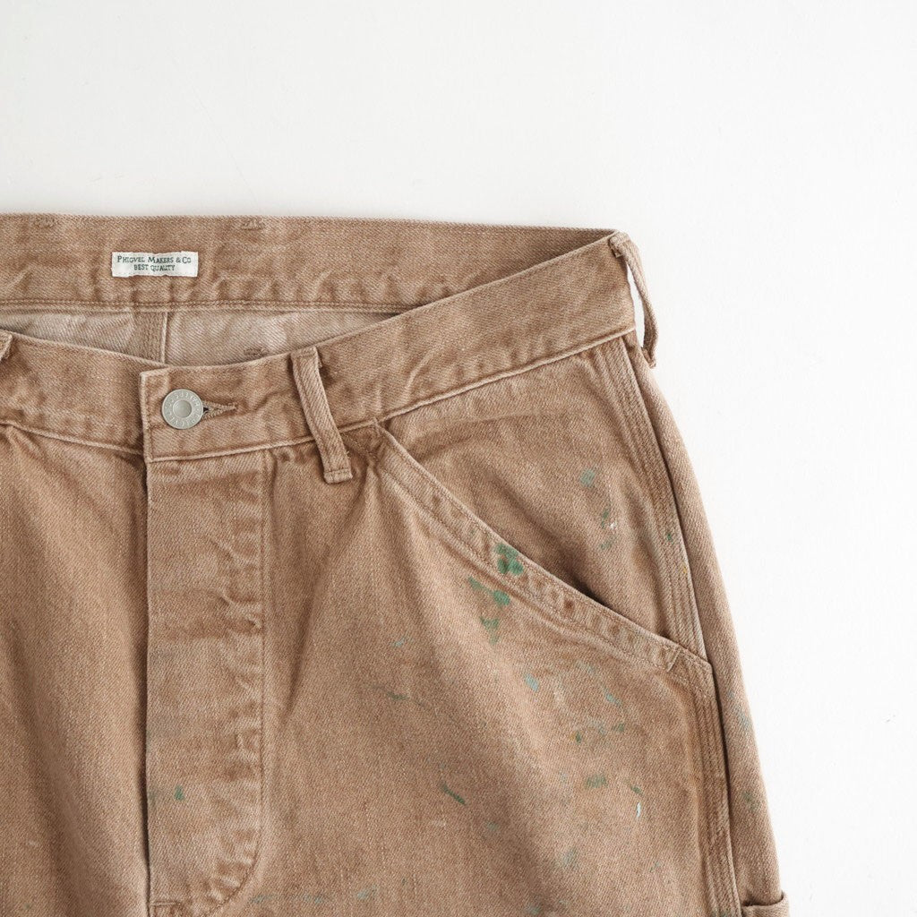 DENIM PAINTER TROUSERS #BROWN(PAINTED) [PMAV-PT10]