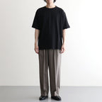 NORMANDY LINEN T-SHIRT #BLACK [BN-26SM-071]