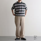 BORDER SS TOP #FOREST x S,BROWN [PMAV-CS04]