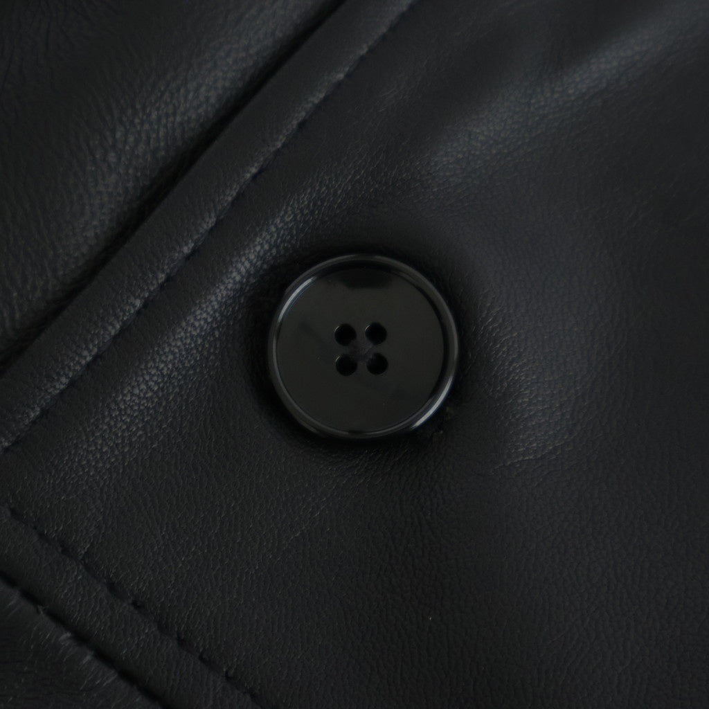 DOUBLE BREASTED JKT #BLACK [SH-62-C-SHEEP-4]