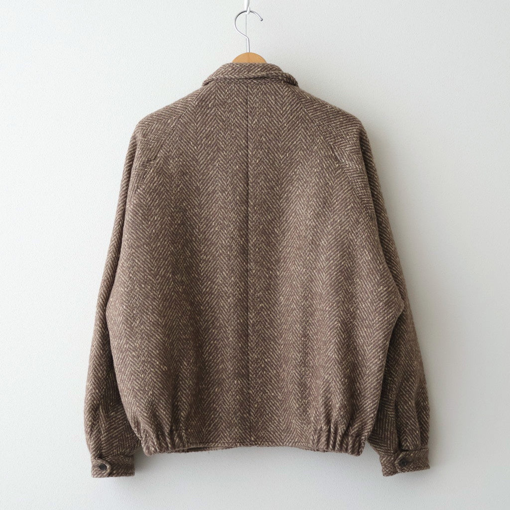ROUND-COLLAR MOTORING JACKET #WHEAT [252OJ-JK04]
