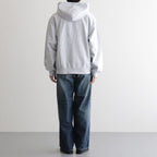 Thin-Sweat Hoodie Zip #HeatherWhite [bROOTS25S24S26]