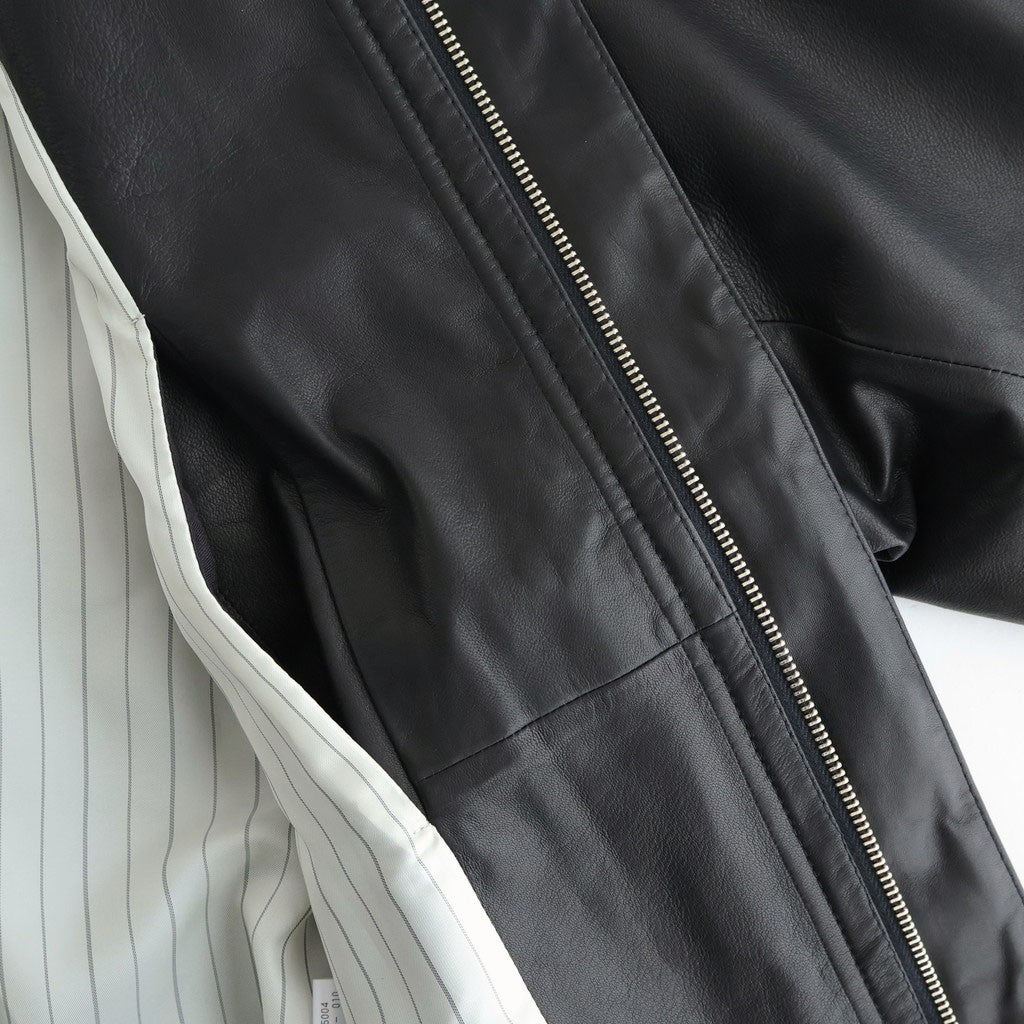 SHEEP LEATHER ZIP BZ #010 RED BLACK [17061 25004]