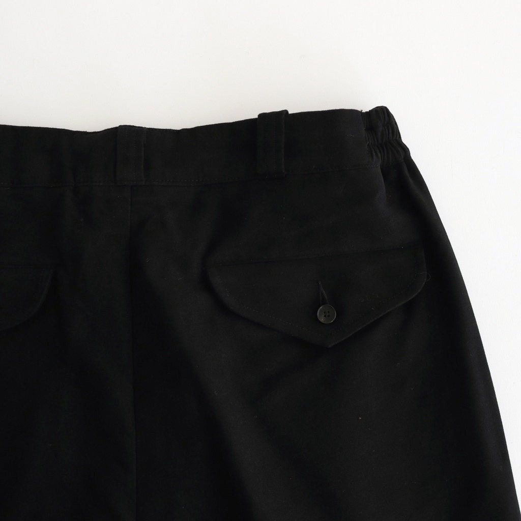 FRONT TUCK ARMY TROUSER #ONYX BLACK [242OJ-PT06]