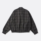 PLEATED-POCKET RICKY JACKET #PEWTER PLAID [261OJ-JK07]