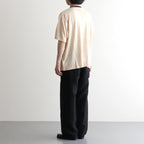 NORMANDY LINEN T-SHIRT #BEIGE×BROWN [BN-26SM-071]