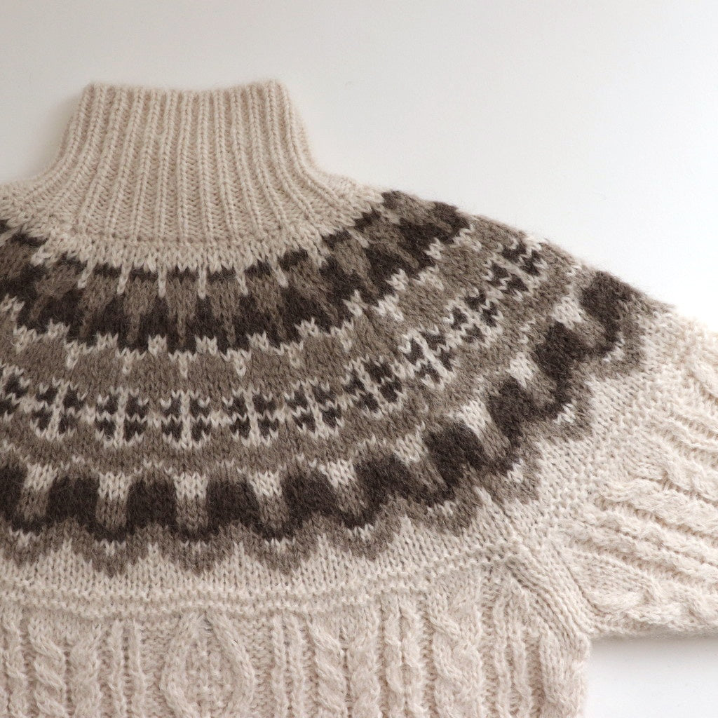 MOHAIR NORDIC TURTLE NECK #IVORY [BN-24FL-055]