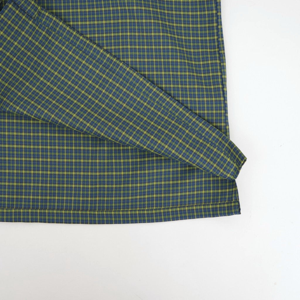 SQUARE SHIRT #GREEN CHECK [A26C11SH02C]