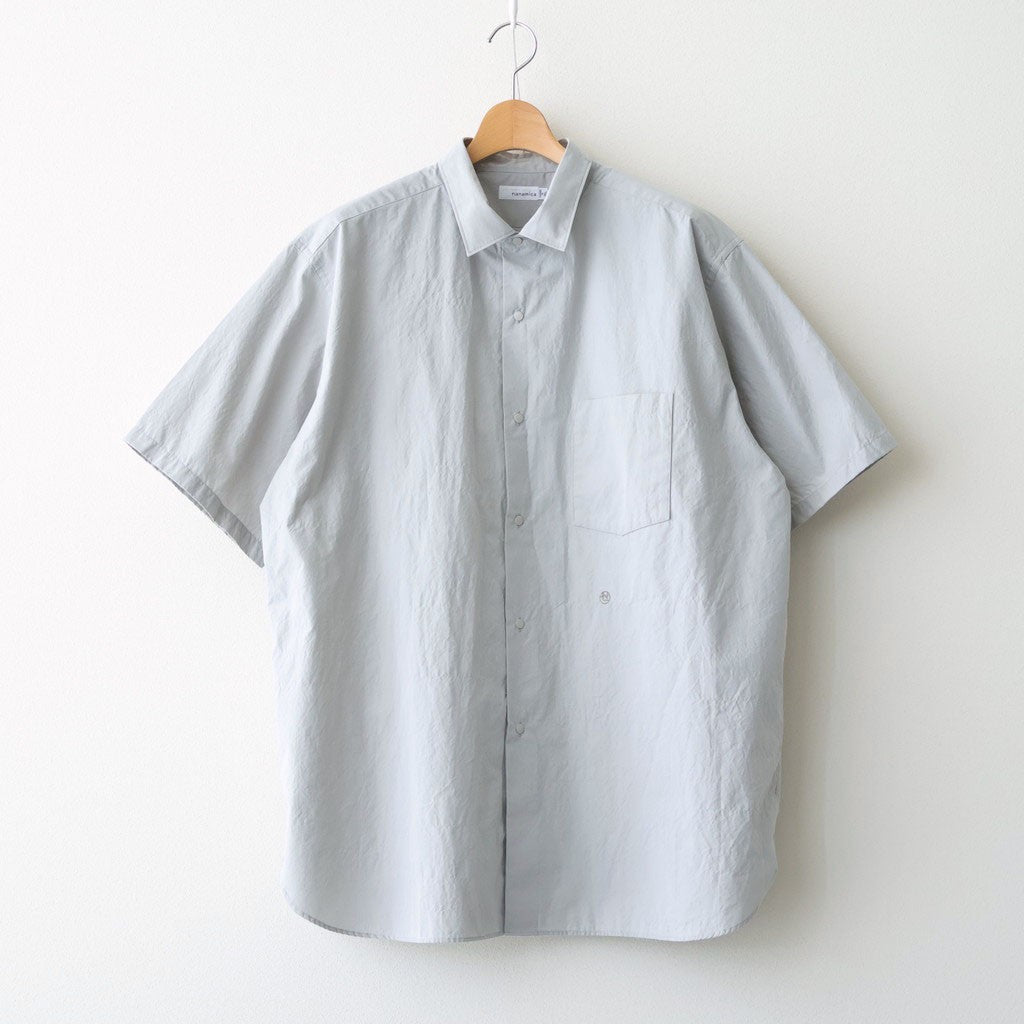 Regular Collar Wind S/S Shirt #Gray [S26SG088]