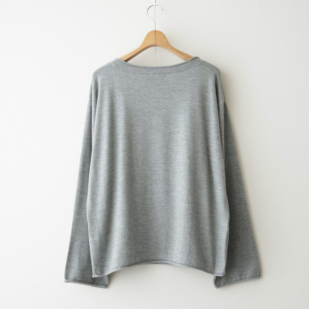 Suvin Wool Basque Shirt #MIX GRAY [NEP-AW2623]