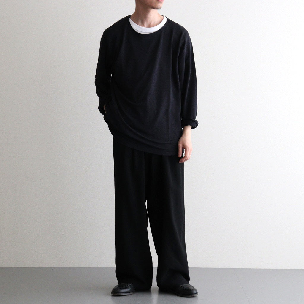 NORMANDY LINEN BASQUE SHIRT #NAVY [BN-26SM-072]