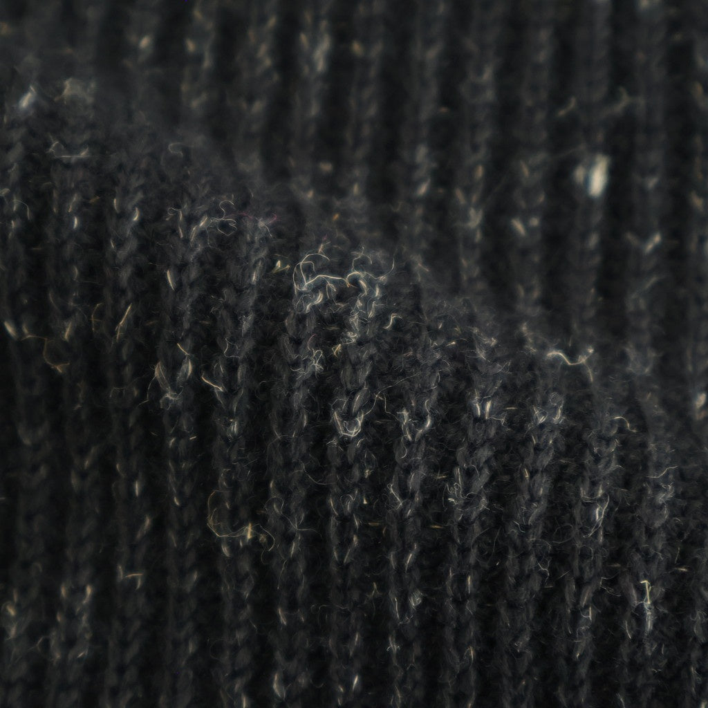 BLENDED KEMPI WOOL RAPEL CARDY #ONYX [252OJ-KN03]