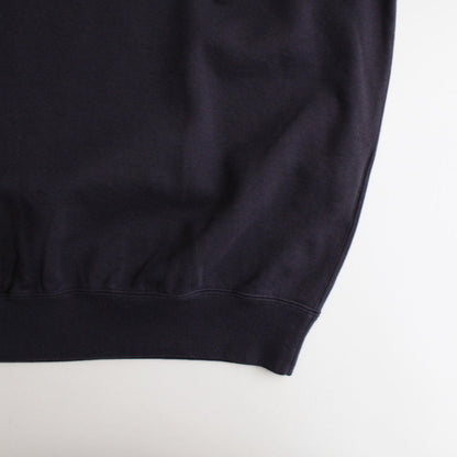 ORGANIC COTTON BLEND HEAVY WEIGHT FLEECE HALF ZIP #NAVY [16542 66326]