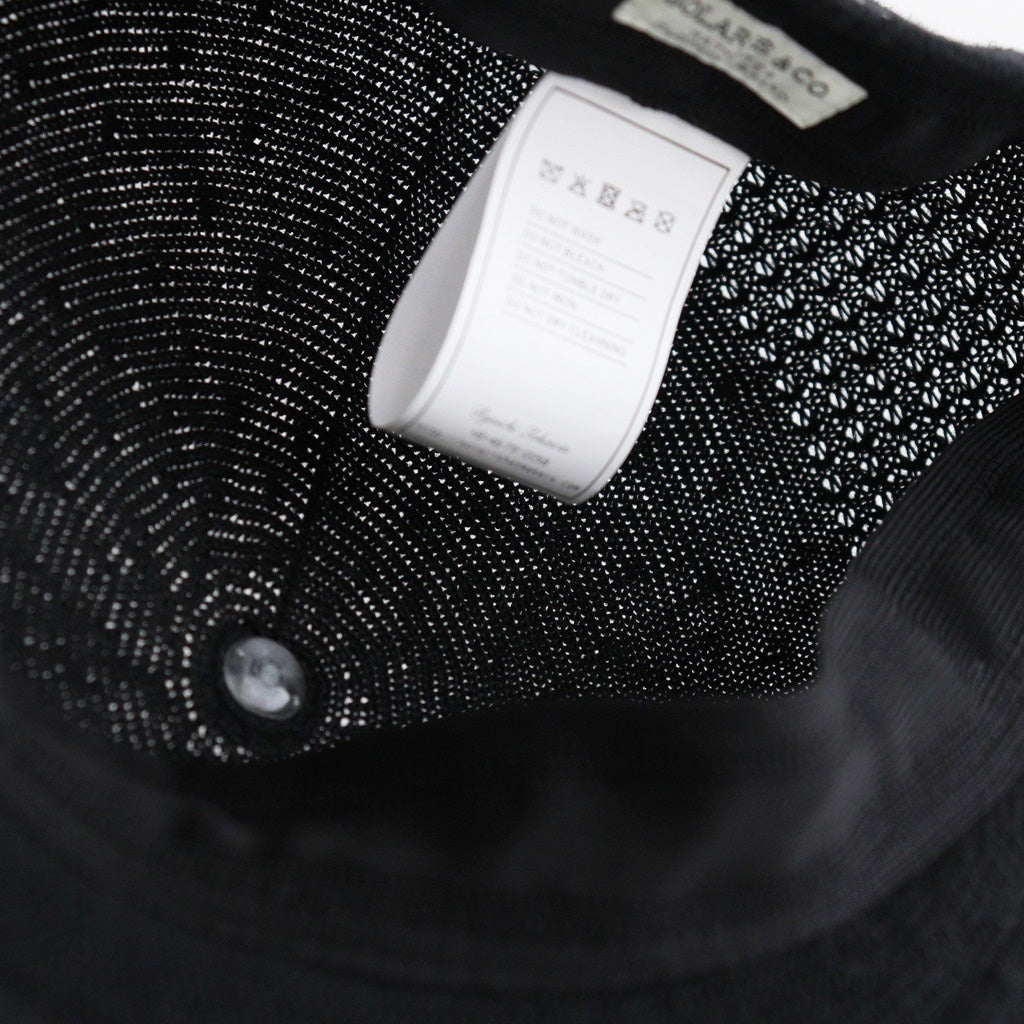 COTTON LINEN HUNTHING CAP - GENTLEMAN #BLACK [V01015]