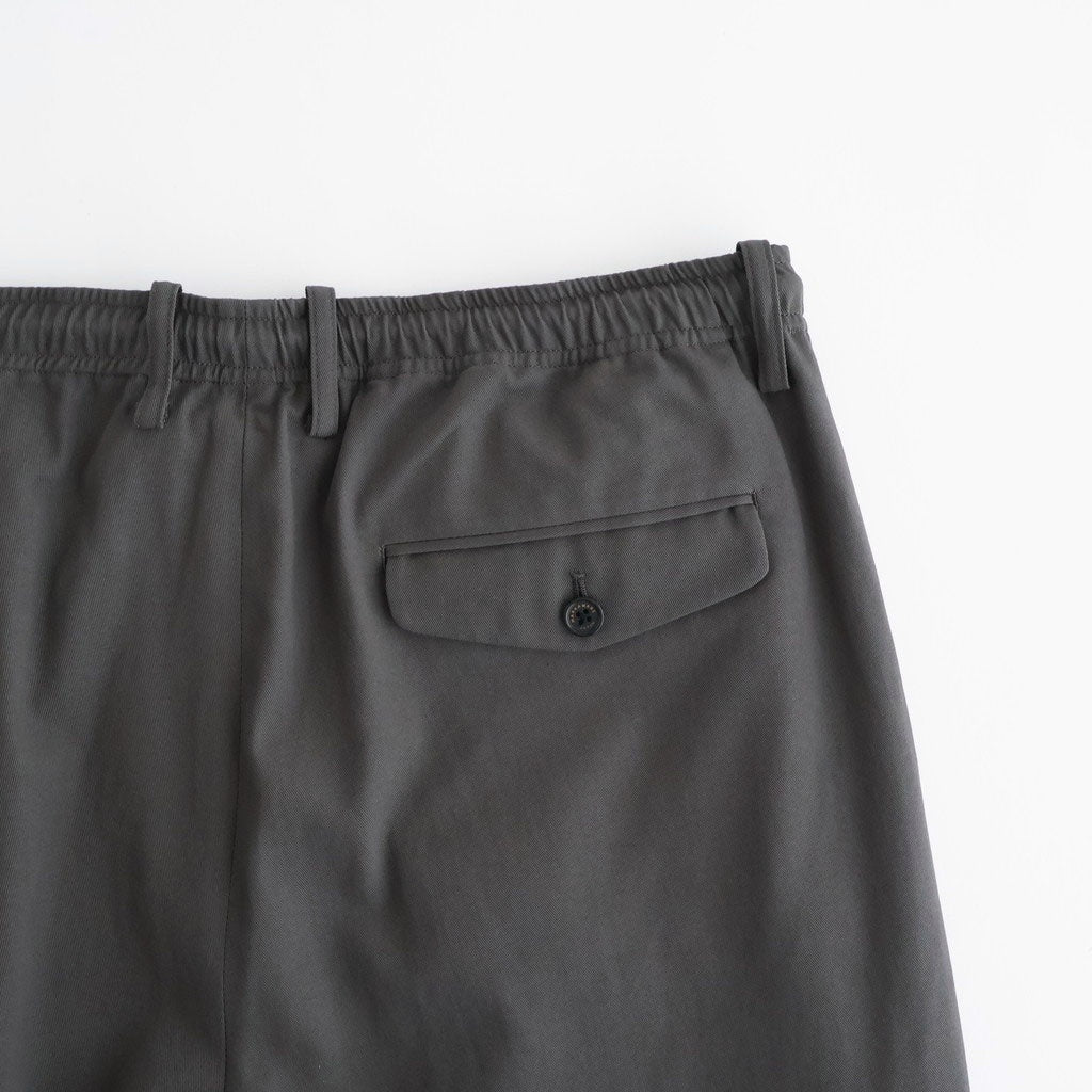 TRIPLE PLEATED EASY TROUSERS #CHARCOAL [A26A16PT02C]