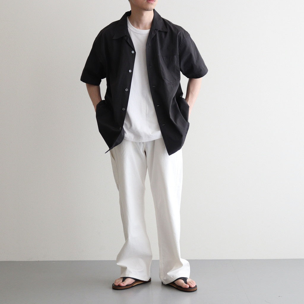 BACK GATHERING SS SHIRT #CHARCOAL [PMAT-SS04]