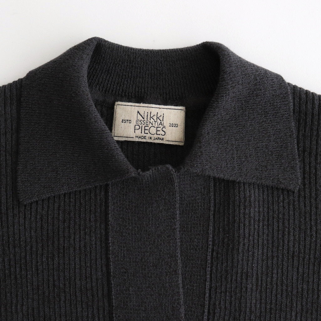 Cotton Silk Skipper Knit #CHARCOAL [NEP-SS2527W]