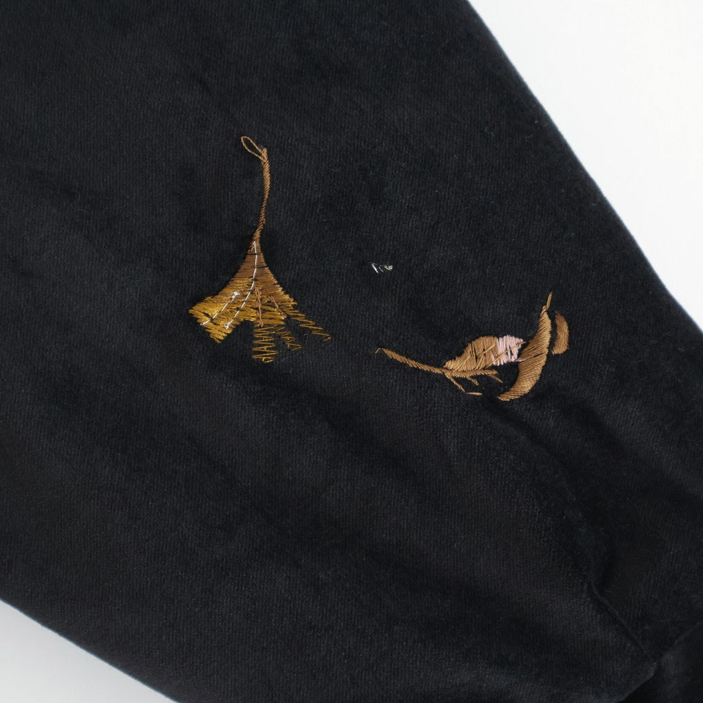 STUNNING VELVET SOUVENIR JACKET(Niwatori to Hiyoko) #ONYX [252OJ-JK12]