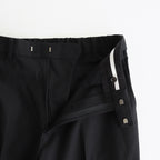 WIDE STRAIGHT TROUSERS #BLACK [A25C04PT03C]