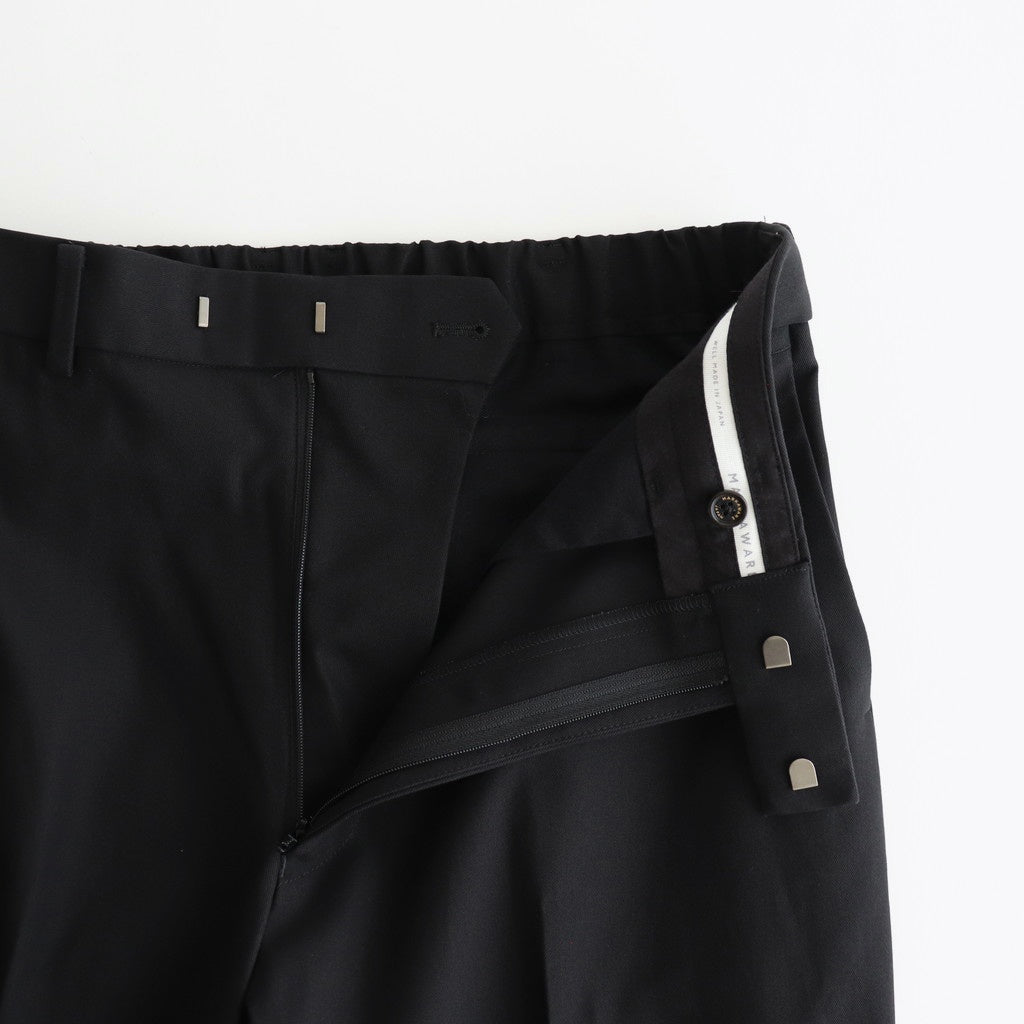WIDE STRAIGHT TROUSERS #BLACK [A25C04PT03C]