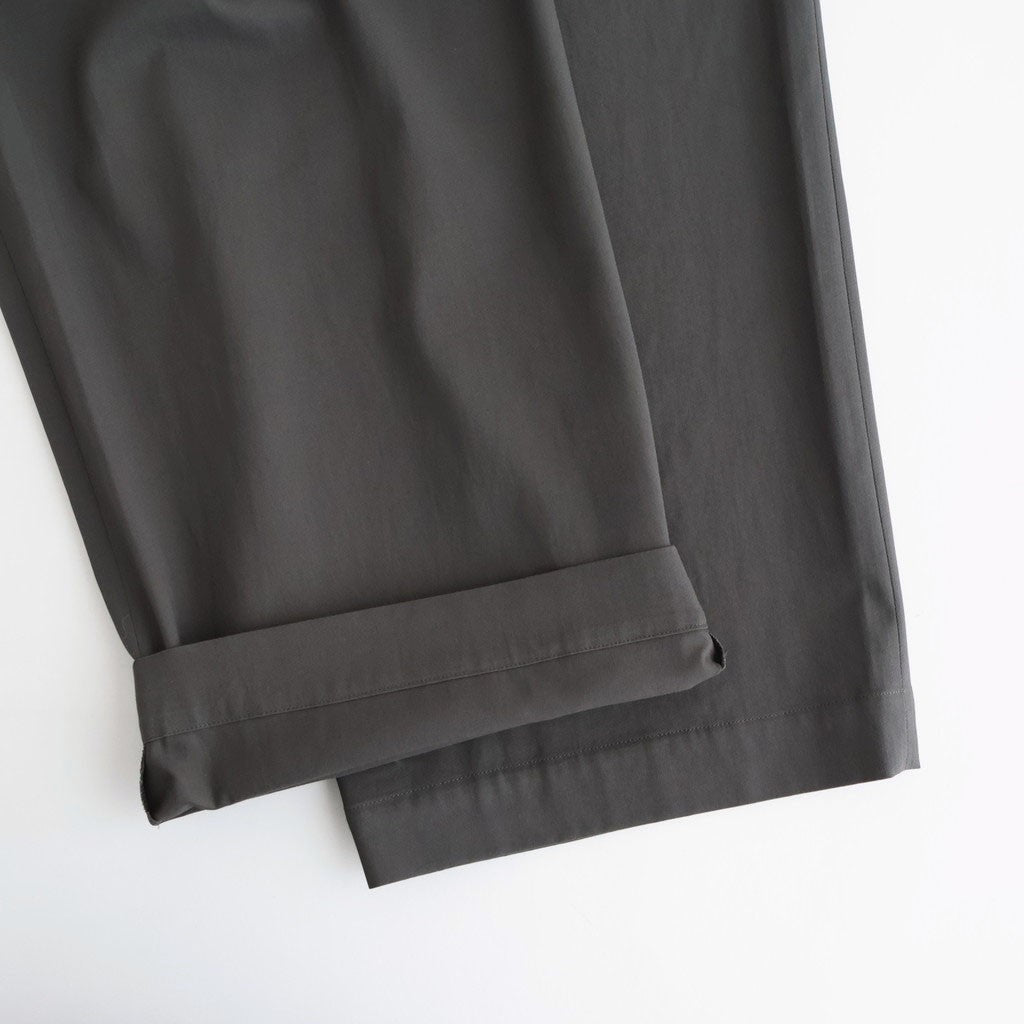 TRIPLE PLEATED EASY TROUSERS #CHARCOAL [A26A16PT02C]