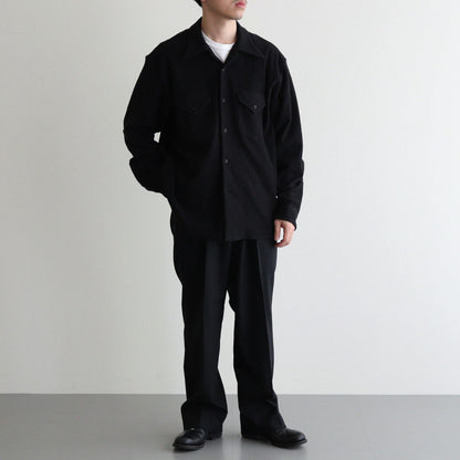 SWALLOW COLLAR SPORTS SHIRTS #ONYX BLACK [242OJ-SH02]