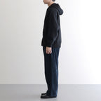 ZIP-FRONT ATHLETIC HOODIE #ONYX [252OJ-CT06]