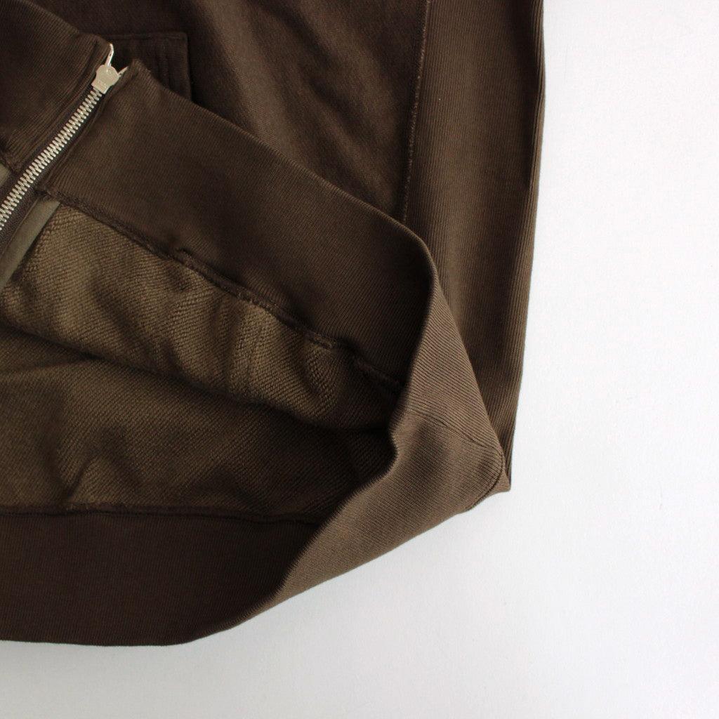 Soft&Hard Sweat Hoodie ZIP #KhakiBrown [bROOTS24F23]