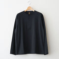 SLUB MIX SLEEPING LONG SLEEVE T-SHIRT #BLACK [BN-26SM-049]
