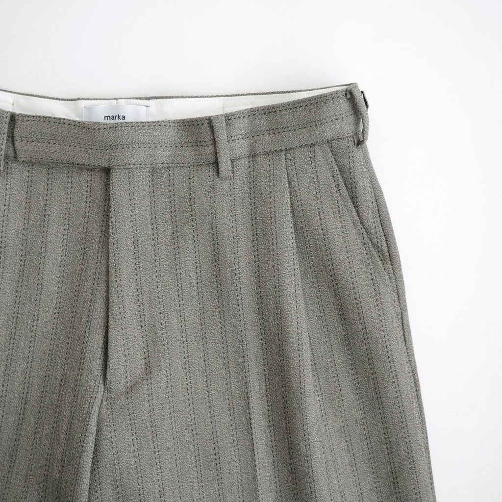 SINGLE PLEAT WIDE TROUSERS #GREIGE [M26C20PT01C]