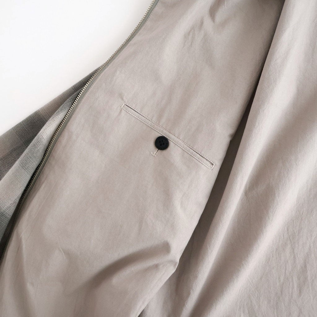 PLEATED-POCKET RICKY JACKET #GRAPHITE PLAID [261OJ-JK07]
