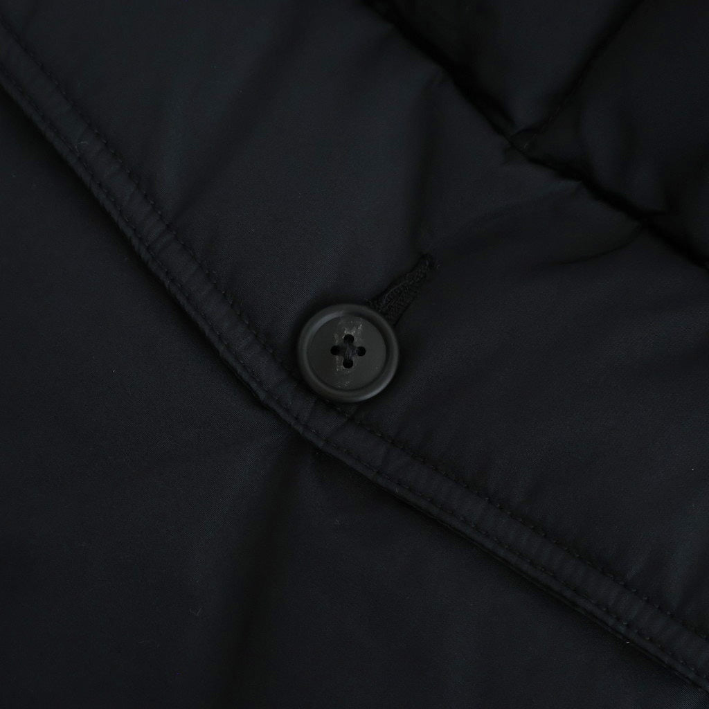 HIGH-COUNT SILK PUFF VEST #BLACK [252OJ-VT02]