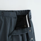 DOUBLE PLEATED WIDE TROUSERS #FOREST GRAY [A25C15PT02C]