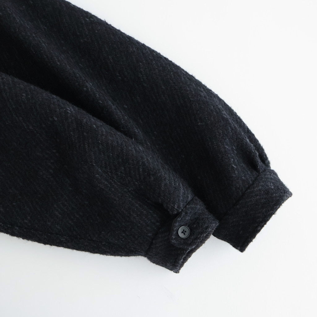 ROUND-COLLAR MOTORING JACKET #ONYX [252OJ-JK04]