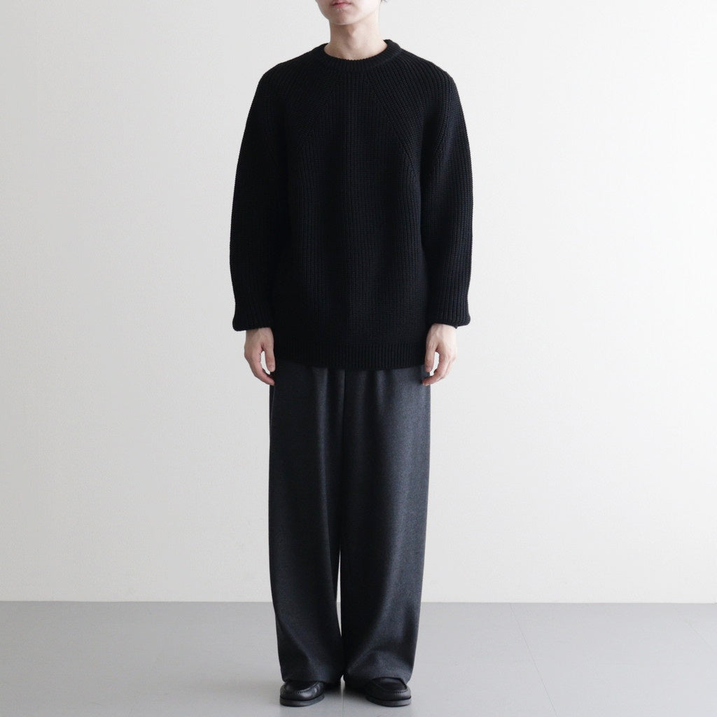 SIGNATURE CREW NECK #BLACK [BN-25FM-038]