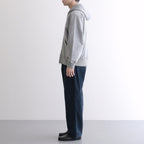 ZIP-FRONT ATHLETIC HOODIE #PEWTER [252OJ-CT06]