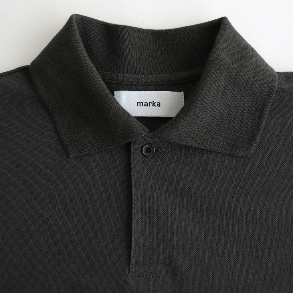 ONE BUTTON POLO S/S TEE #M.GRAY [M25A15CS02B]