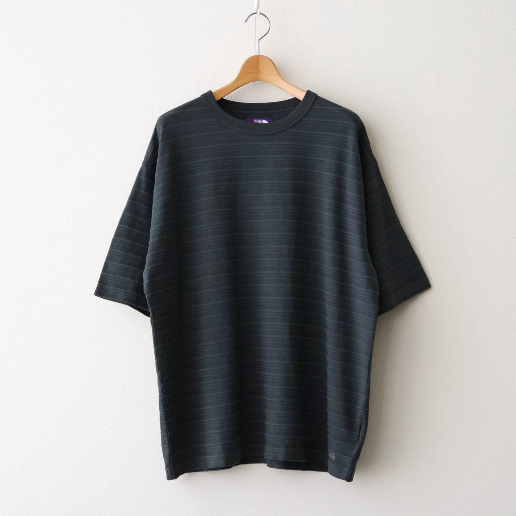Garment Dyed Jacquard Field Tee #Asphalt Gray [N26SH039]