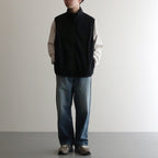 LEVEL3 Fleece Vest #Black [bROOTS24F13]