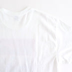 SHORT SLEEVE PRINT-T "NO SWEAT" #WHITE [DNA25T03]