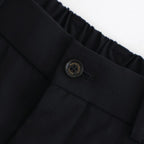 TRIPLE PLEATED WIDE TROUSERS #BLACK [A26A15PT03C]