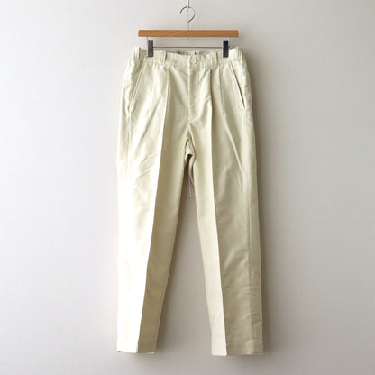 FRONT TUCK ARMY TROUSER #NATURAL [242OJ-PT06]