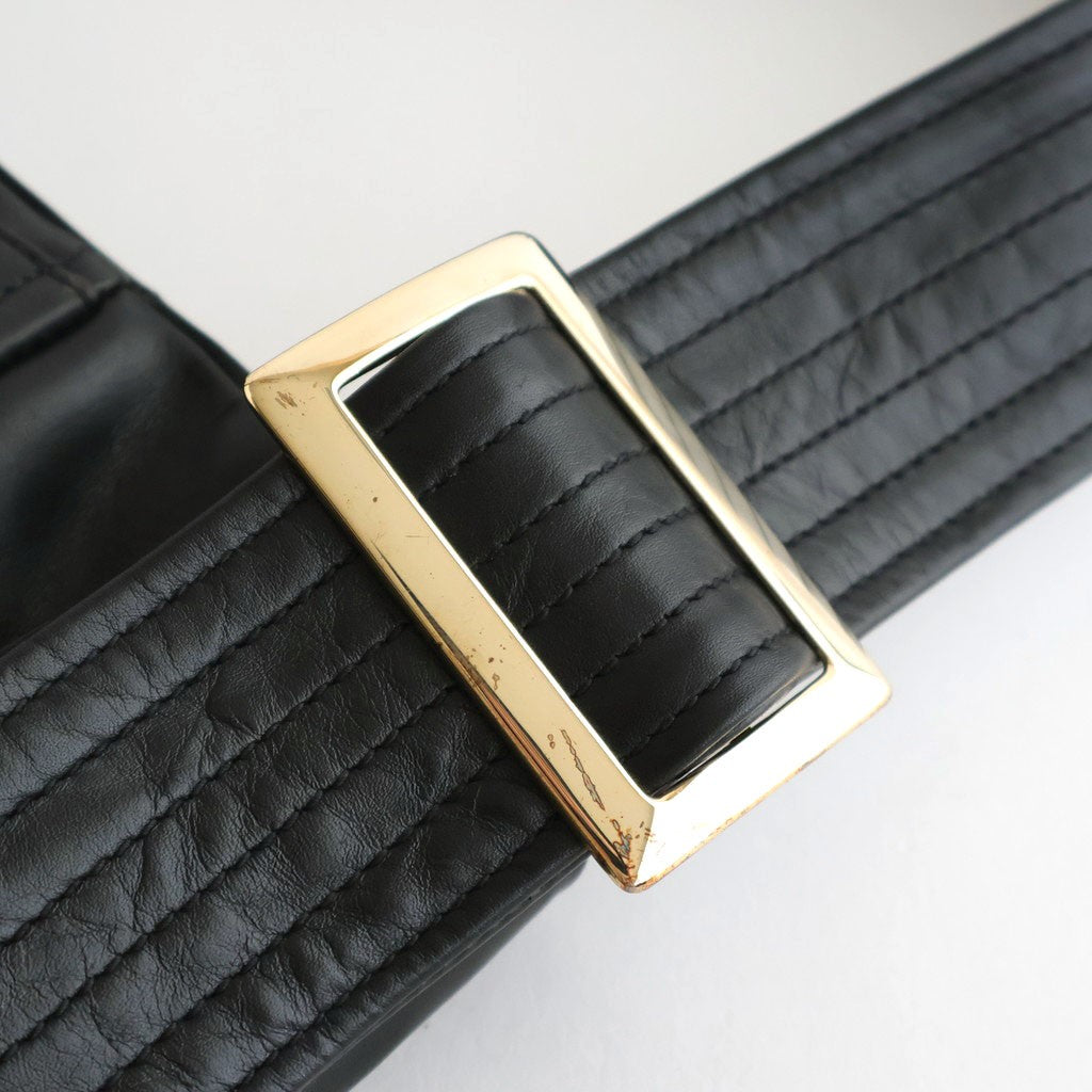 NEW NEWSPAPER BAG M #BLACK [BG-41-C-COW-5]