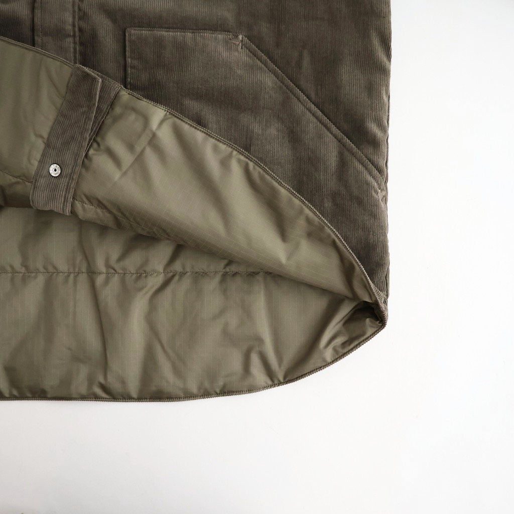 Corduroy Field Insulation Shirt Jacket #Olive [N26FA051]