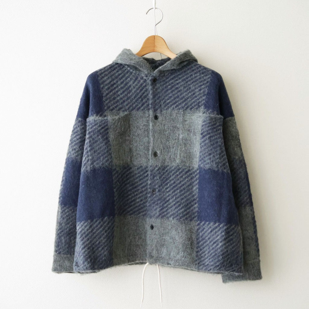OOAL Mohair Hooded Jacket #Blue [S26FA031]