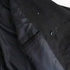 DOUBLE BREASTED HALF COAT #BLACK [SH-60-C-NUBCK-3]