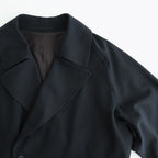 Wool Gabardine Trench Coat #BlackNavy [BHS25F006]